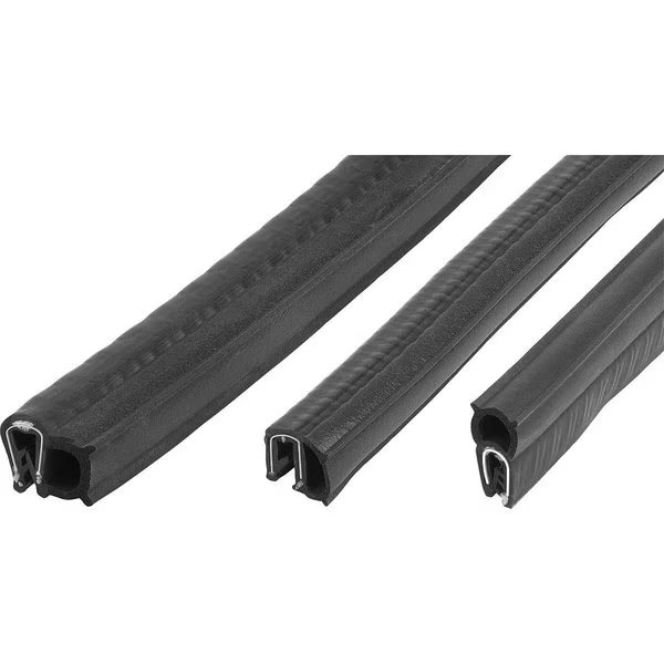 Edge Protection Sealing P W. Seal 5000X7X10, Form:F, Pvc Black, Comp:Epdm, Kipp, Mfr#: K1368.510X5000
