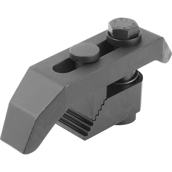 Clamp Strap Goose-Neck Size:1 Carbon Steel, With Adjustment Unit, B=14, Kipp, Mfr#: K0004.10X14