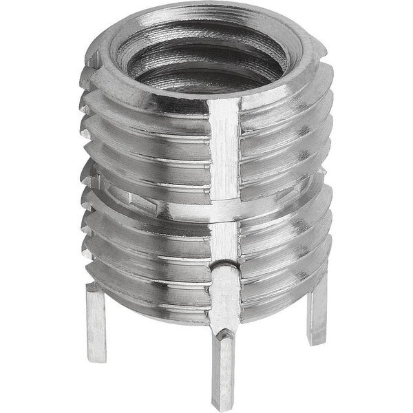 Threaded Insert Self-Locking, And External Thread, M05 M08, Stainless Steel Passivated, Kipp, Mfr#: K0401.105