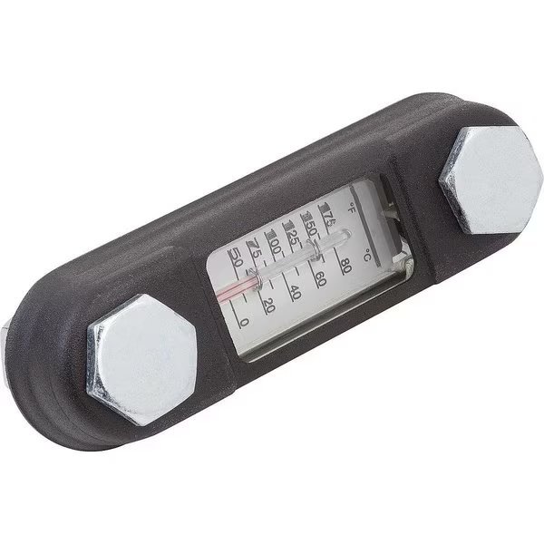Oil Level Gauge Form:B With Thermometer 286X34X33, L1=254, D1=M12, Steel, Kipp, Mfr#: K0444.225412