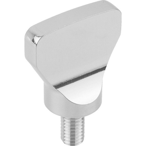 Wing Screw Hygienic Usit® D=M08X16 8X33, A=33 Stainless Steel 1.4404, Polished, Kipp, Mfr#: K1313.3308X16