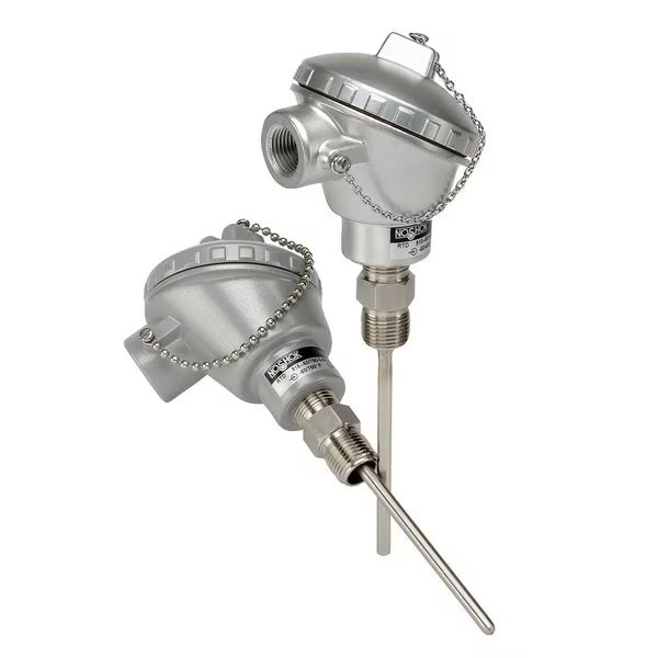 915 Series Transmitter RTD, -50 to 400DegF, Class B Accuracy, 4 to 20 mA, 9in. Stem L, 1/4in. Stem Dia, Noshok, Mfr#: 915--50/750-2-C21U-8-23S1-120-2