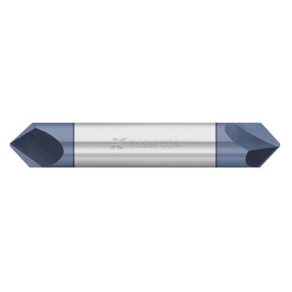 1/4 Carbide Chamfer Mill 2 Flute Double End ALTIN Coated, Kodiak Cutting Tools, Mfr#: 5554005
