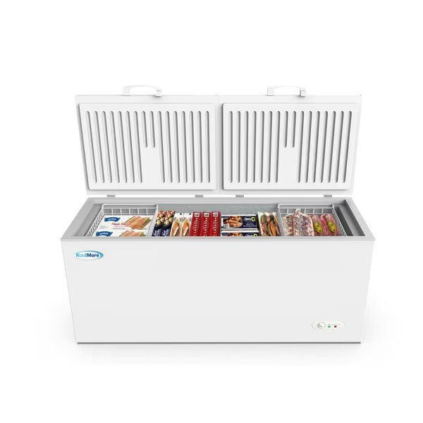 Commercial Deep Chest Freezer with Two Wire Basket, 20 cu. ft. Extra Large Food and Meat Storage, Koolmore, Mfr#: SCF-20C
