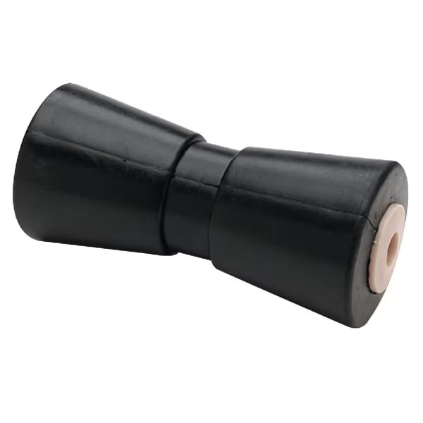 Black Rubber Heavy Duty Keel Roller, 8