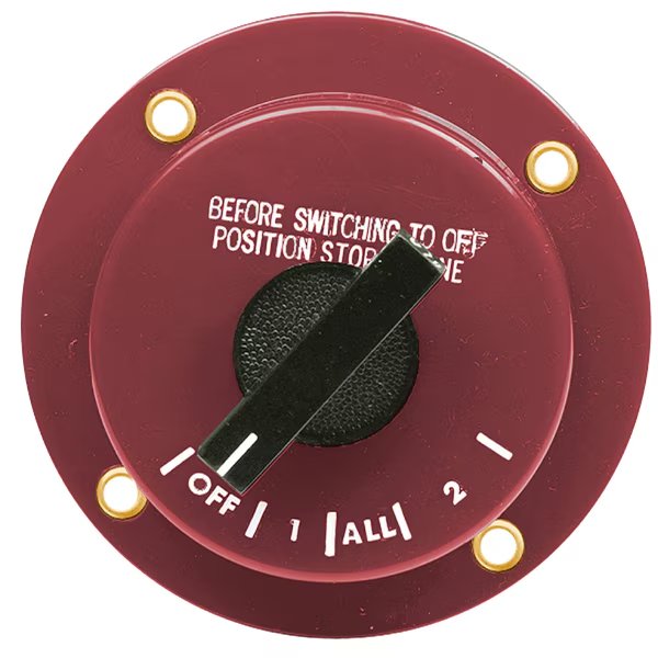 4 Position Battery Selector Switch Without Lock, 5-1/4" Dia. x 2-5/8", Seachoice, Mfr#: 11591