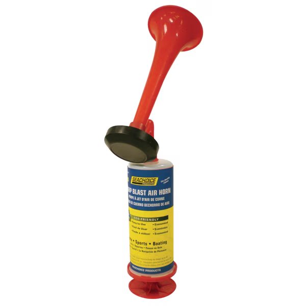 Large Eco-Friendly Pump Blast Air Horn w/Metal Plunger, 110 Decibels, Seachoice, Mfr#: 46311