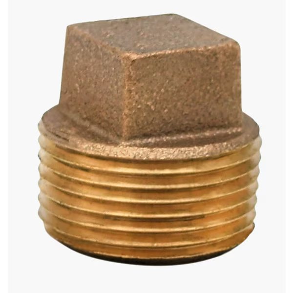 1-1/2" BRONZE SQ HD PL NO LEAD, Legend Valve, Mfr#: 310-187NL