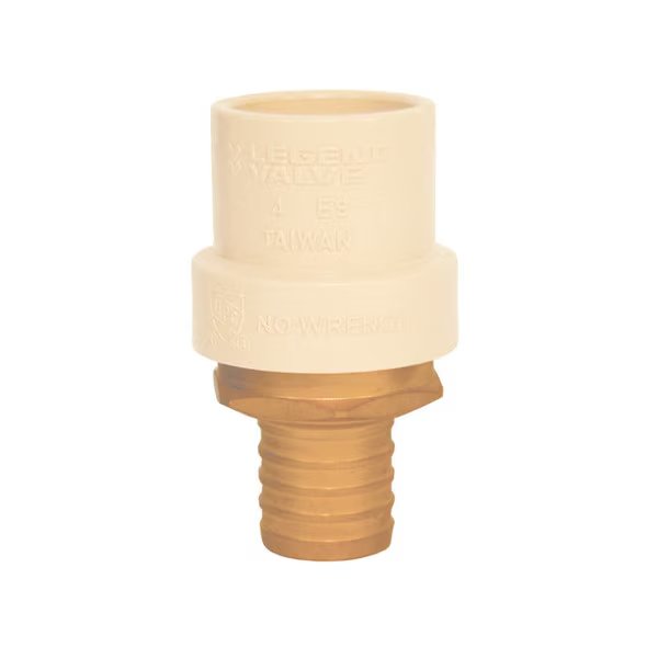 3/4" NL PEX F1960 x CPVC ADAPT, Legend Valve, Mfr#: 302-454NL