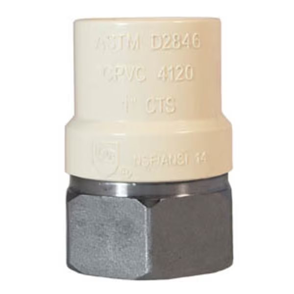 1 FIP X CPVC SS TRANS FTG, Legend Valve, Mfr#: 302-445