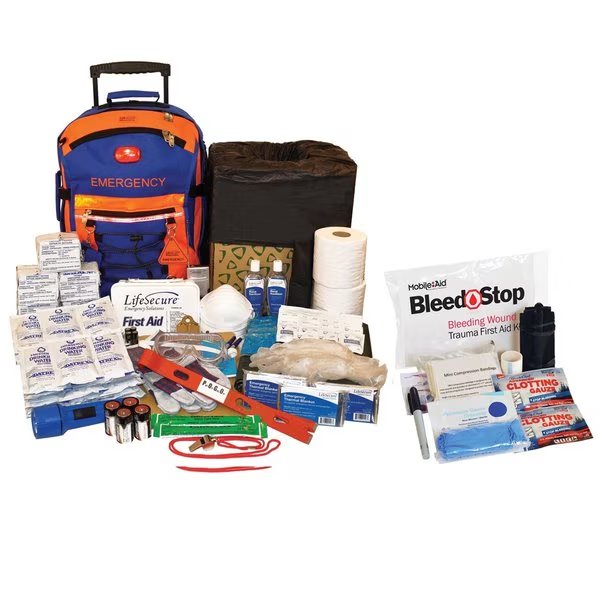 SchoolGuard Easy-Roll Classroom Evacuation & Lockdown Kit w/Compact 200 Bleeding Control Kit, Lifesecure, Mfr#: 31865