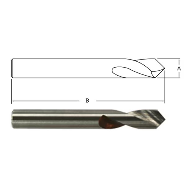 1/2 X 4 Carbide 90° Nc Spot Drill, Link, Mfr#: 97-CB-385