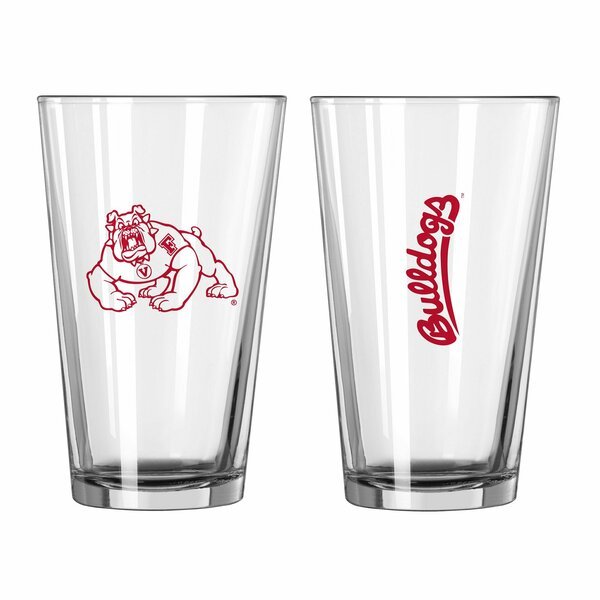 Fresno State 16oz Gameday Pint Glass, Logo Brands, Mfr#: 140-G16P-1