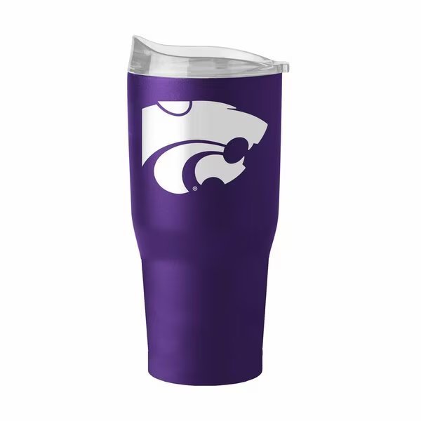 Kansas State 30oz Flipside Powder Coat Tumbler, Logo Brands, Mfr#: 158-S30PT-34