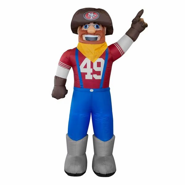 San Francisco 49ers Inflatable Mascot, Logo Brands, Mfr#: 627-100-M
