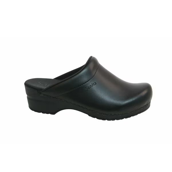 SONJA PU Women's Open Back Clog in Black, Size 8.5-9, PR, Sanita, Mfr#: 1500047-002-40