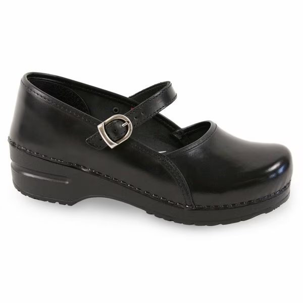 CLARE Women's Mary-Jane Clog in Black, Size 6.5-7, PR, Sanita, Mfr#: 477953-002-38