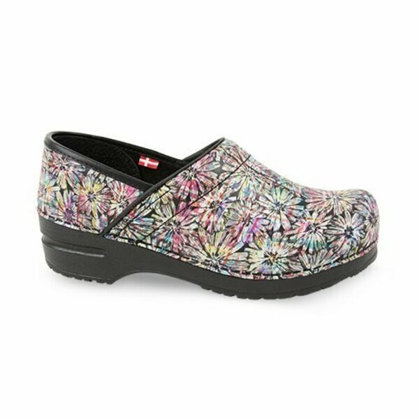 RUMNEY Women's Floral Iridescent Embossed Clog in Multicolour, Size 7.5-8, PR, Sanita, Mfr#: 478506-090-39