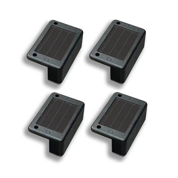 Solar-Powered LED Deck Lights - Black, Maxsa Innovations, Mfr#: 47331-BK