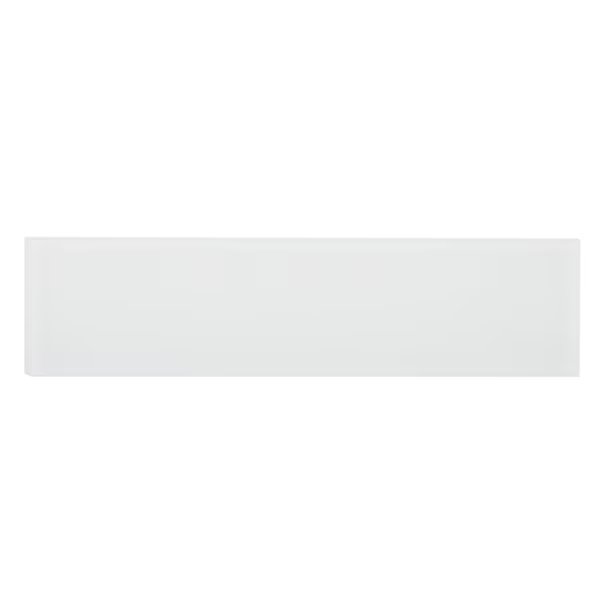 Sample of 3X12 Frosted Soft White Subway Glass Tile 5 Sq.Ft., Apollo Tile, Mfr#: APLA99066M312EC101 Sample