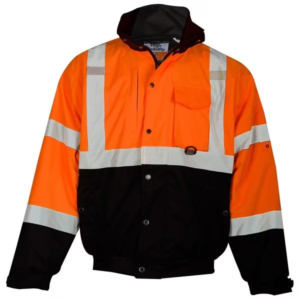 M, Orange, Class 3, Ripstop Bomber Jacket, Kishigo, Mfr#: JS131-M