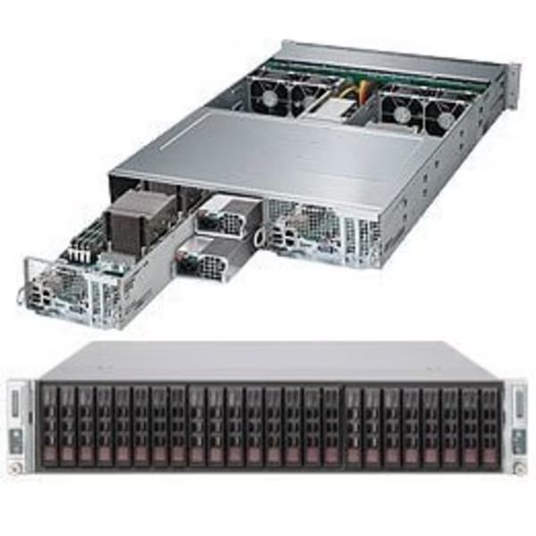 SY-228TCTR SuperServer Two Node Dual LGA2011 1600W 2U RackmountServer, Supermicro, Mfr#: SYS-2028TP-DNCTR
