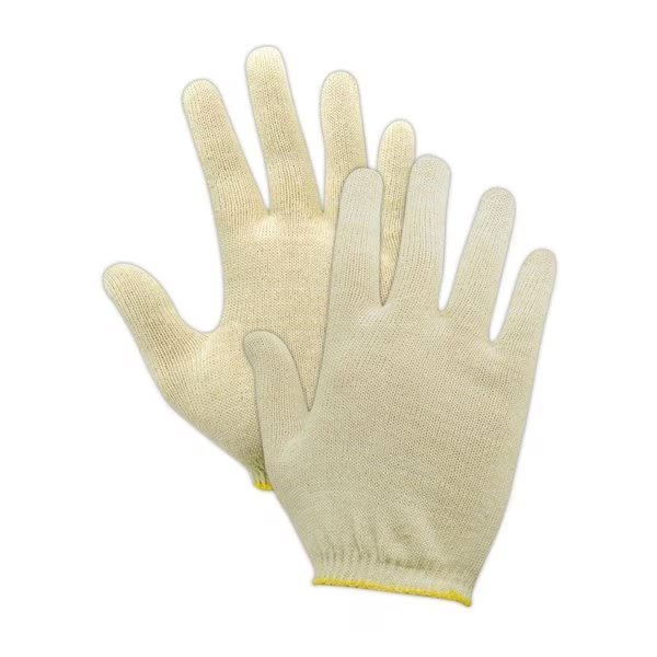 Machine Knit Gloves, Natural, 12 PK, Magid, Mfr#: 13-650-KW