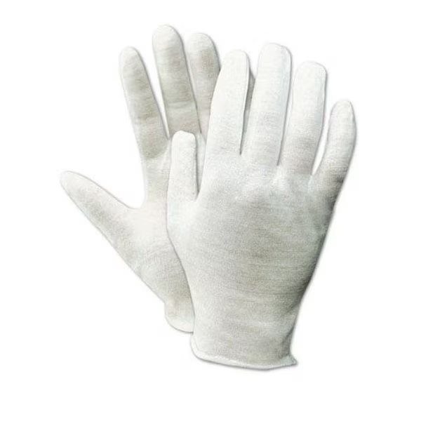 TouchMaster Medium Weight Cotton Lisle Inspection Gloves, 12PK, Magid, Mfr#: 661J