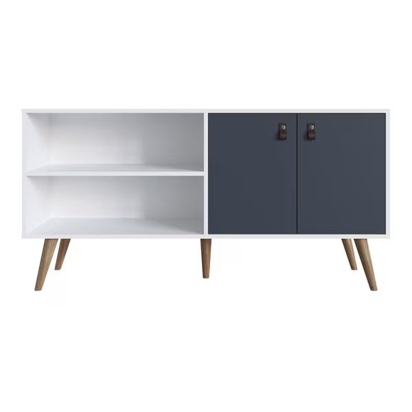 Mid-Century Modern Free Standing TV Stand for Living Room and Bedroom use, Manhattan Comfort, Mfr#: 308GFX3