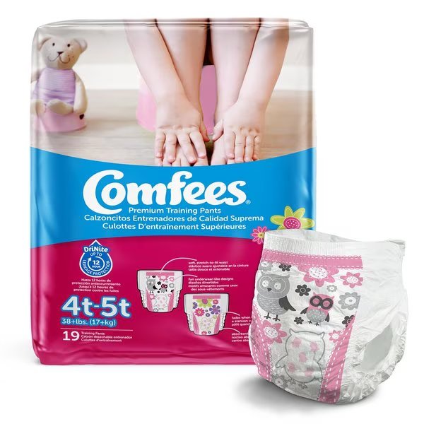 Comfees Toddler Training Pants Size 4T to 5T Over 38 lbs, PK 19, Comfees, Mfr#: CMF-G4