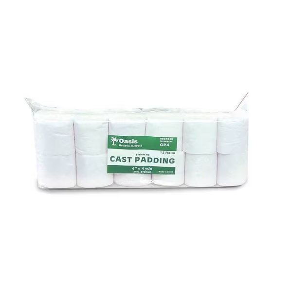 Synthetic Cast Padding, 4in x 4 Yards, 12 Rolls Per Bag, Oasis, Mfr#: CP4
