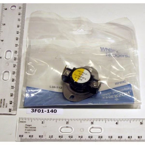 3F01-140 Snap Disc Fan Control, White-Rodgers, Mfr#: 3F01-140
