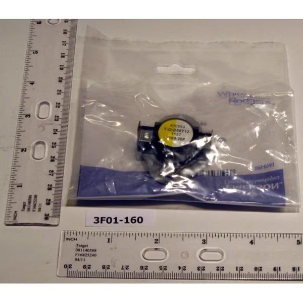 3F01-160 Snap Disc Fan Control, White-Rodgers, Mfr#: 3F01-160