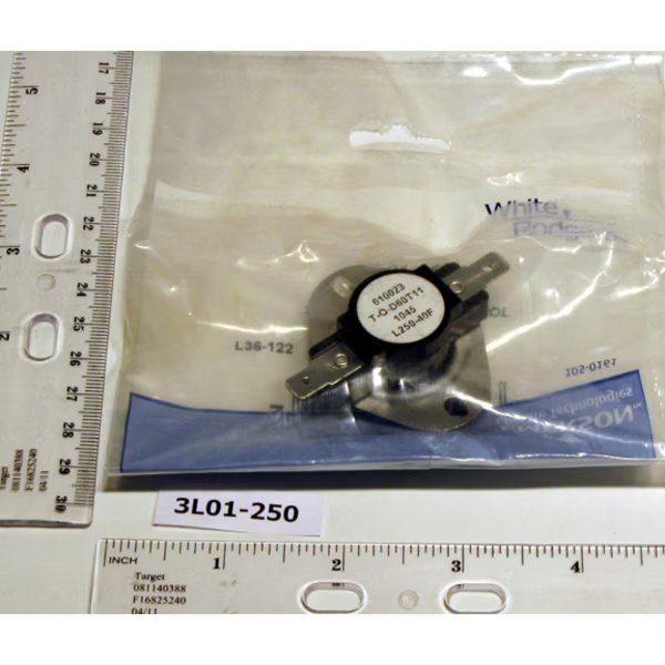 3L01-250 Snap Disc Fan Or Limit, White-Rodgers, Mfr#: 3L01-250