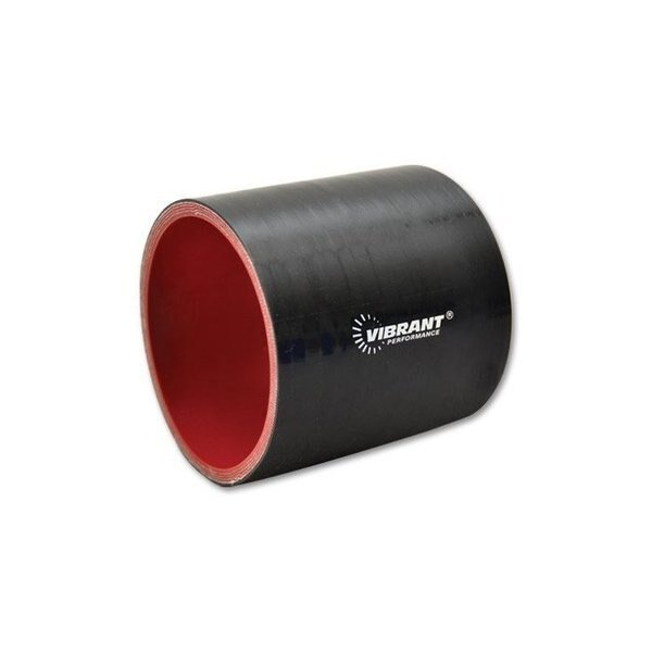 4 PLY SILICONE SLEEVE, 3.5IN I.D. X 3IN LONG - BLACK, Vibrant Performance, Mfr#: 2716