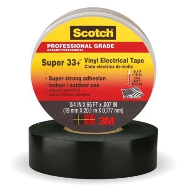 VINYL PLASTIC ELEC TAPE 3/4X52, 3M, Mfr#: 3M6133