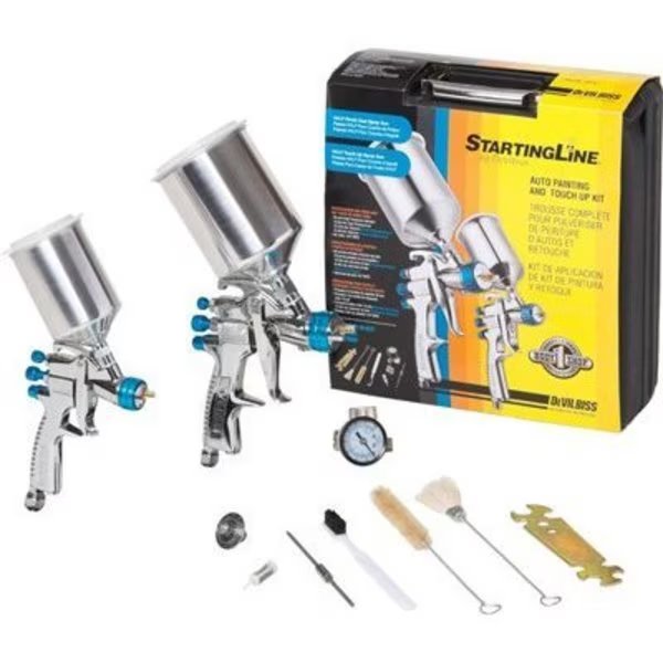 $STARTING LINE GRAV SPRAY GUN KIT, Devilbiss Automotive Refinishing, Mfr#: DV802342