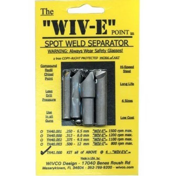 WIV-E 4PC KIT, Wivco Design, Mfr#: WITH41000