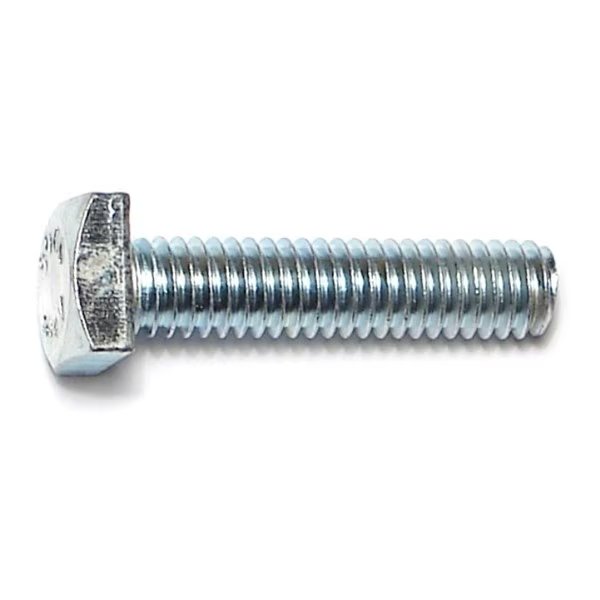 Square Head Bolt, Steel, Grade 2, Zinc Plated, 5/16