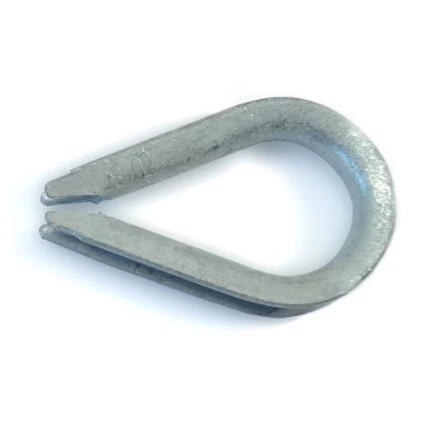 1/8" Galvanized Steel Wire Rope Thimbles 5PK, Midwest Fastener, Mfr#: 54678