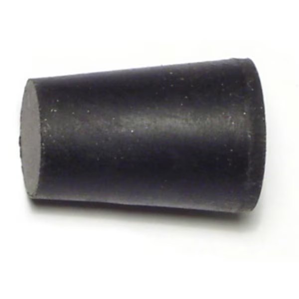 1/2" x 11/16" x 1" #0 Black Rubber Stoppers 8PK, Midwest Fastener, Mfr#: 65863