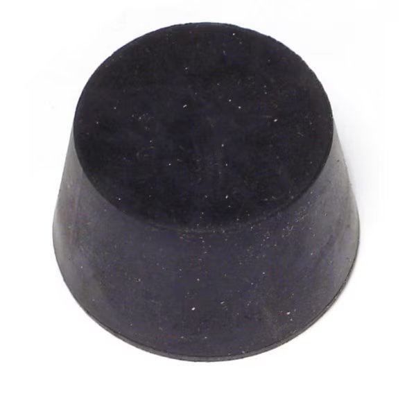 1.6" x 1-5/16" x 1" #8 Black Rubber Stoppers 3PK, Midwest Fastener, Mfr#: 65882