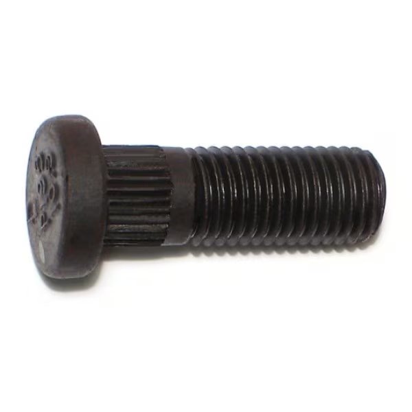 12mm-1.5 x 12.2mm x 36mm Zinc Plated Class 10.9 Steel Fine Thread Automotive Wheel Studs 4PK, Midwest Fastener, Mfr#: 75443
