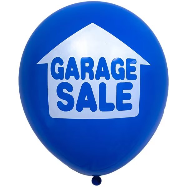 Garage Sale Balloons 6 Per Bag, 5PK, Hy-Ko, Mfr#: A40636