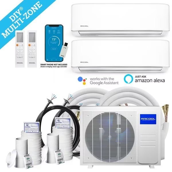 DIY 4th Gen Multi Zone 4 zone condenser 30k BTU W/16ft line set PR, Mrcool, Mfr#: DIYM236HPW01C00