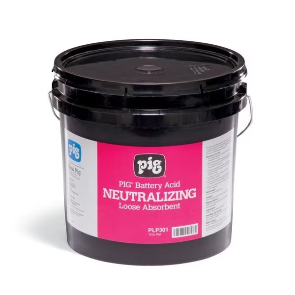 PIG Battery Acid-Neutralizing Loose Absorbent 1 container, Pig, Mfr#: PLP301