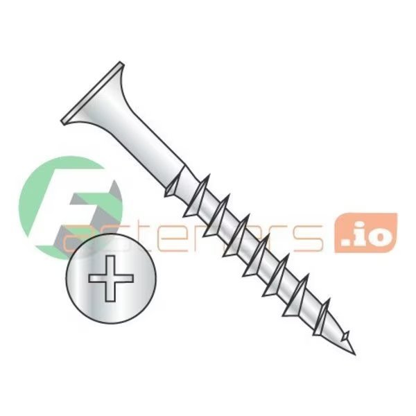 Deck Screw, #8 x 3/4 in, Steel, Flat Head, Phillips Drive, 6000 PK, Newport Fasteners, Mfr#: 544827