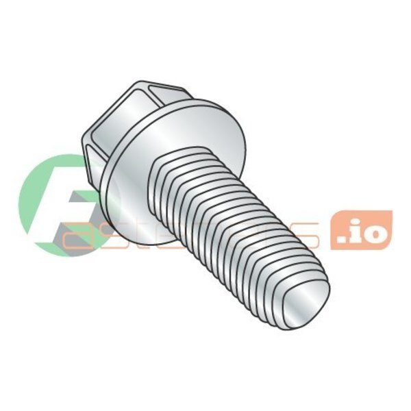 Thread Forming Screw, #10-32 x 2 in, Zinc Plated Steel Hex Head Hex Drive, 2000 PK, Newport Fasteners, Mfr#: 890972