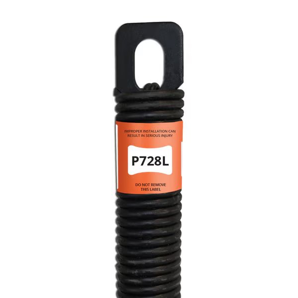 P728L 28 in. Low-Tension Plug-End Extension Spring (0.177 in. No. 7 Wire), E900 Hardware, Mfr#: P728L