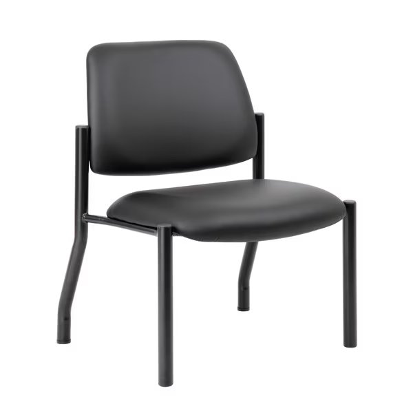 Antimicrobial Armless Guest Chair, 400 lb. Weight Capacity, Boss, Mfr#: B9595AM-BK-400